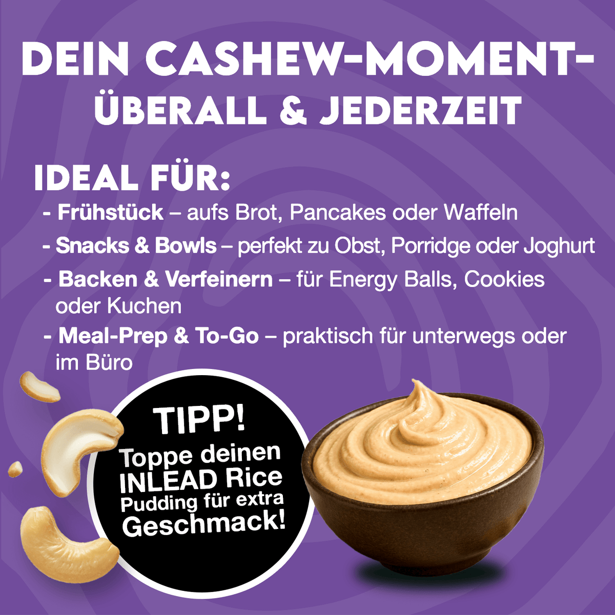 Natürlich cremig. Einfach drücken.