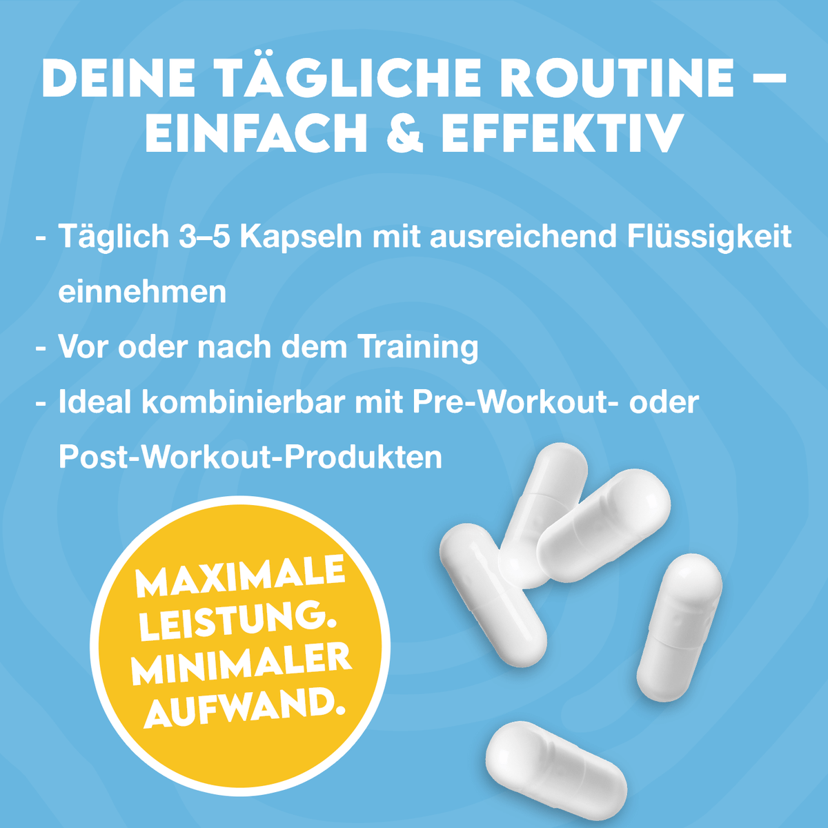 Kraft, die in jede Routine passt.