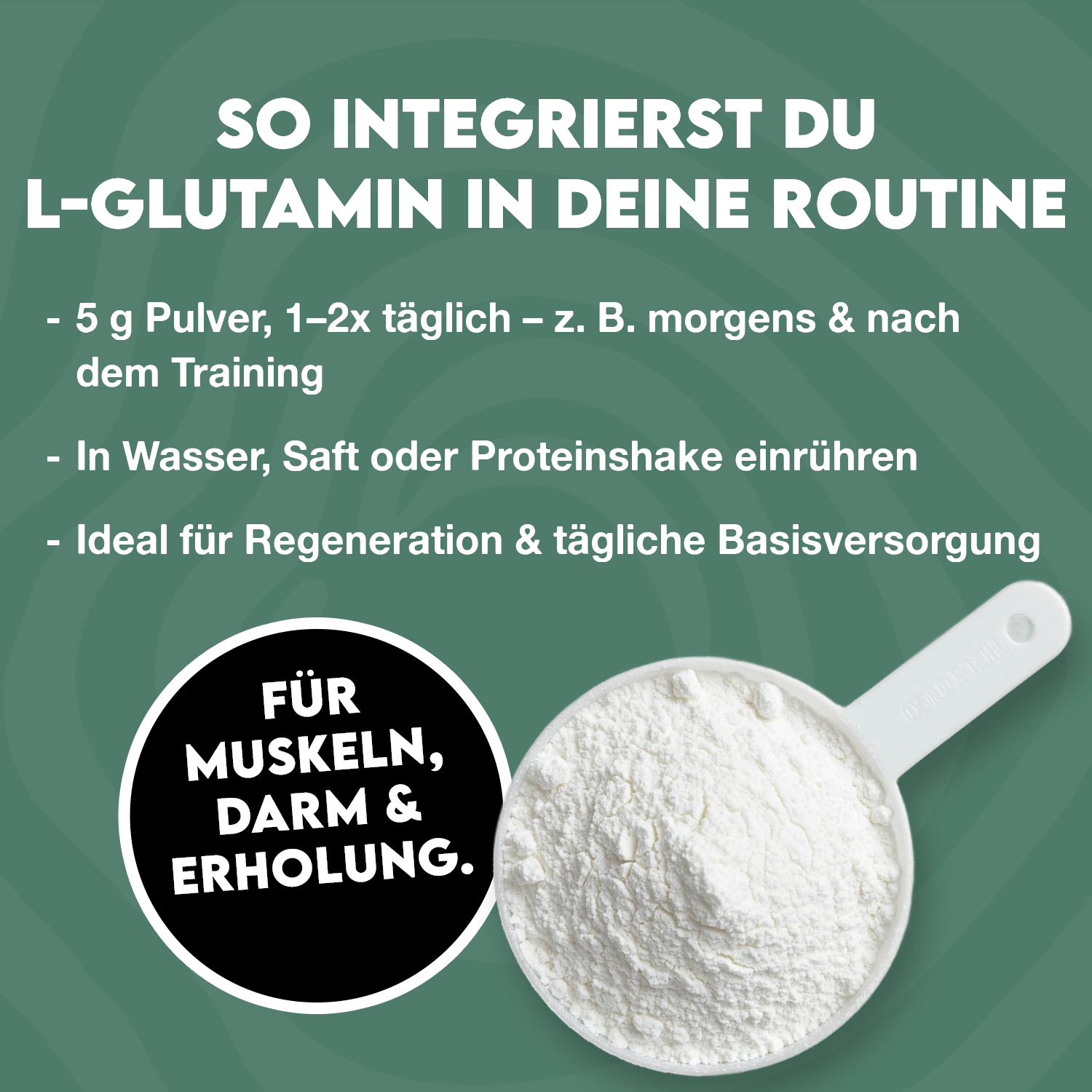 Zur Unterstützung deines Trainings.