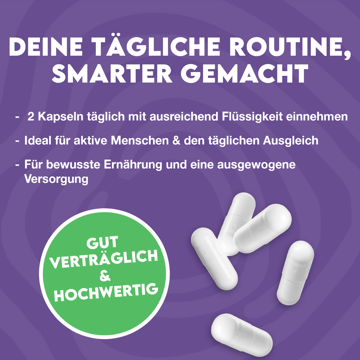 Hochwertiges Magnesium für deinen Alltag.