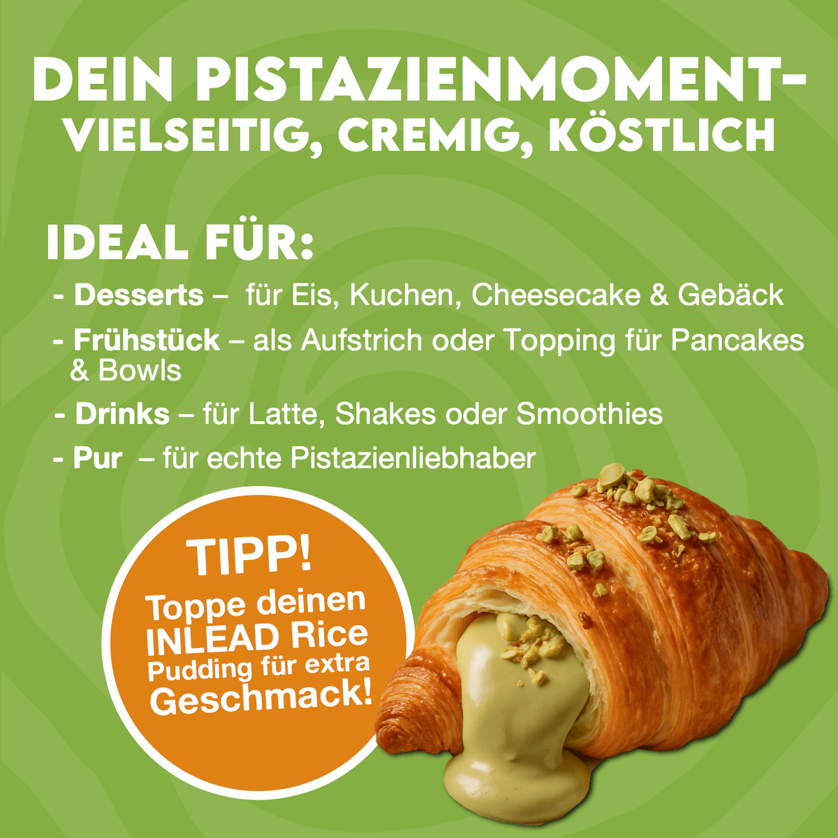 Purer Genuss. Kein Schnickschnack.