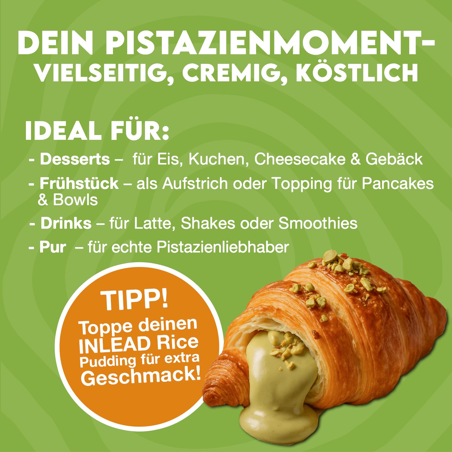 Purer Genuss. Kein Schnickschnack.