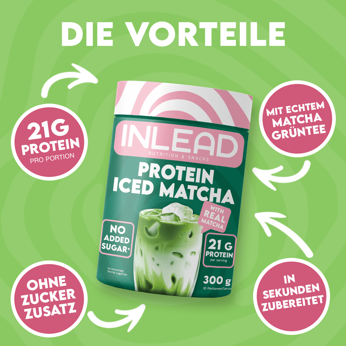 Inlead Protein Iced Matcha