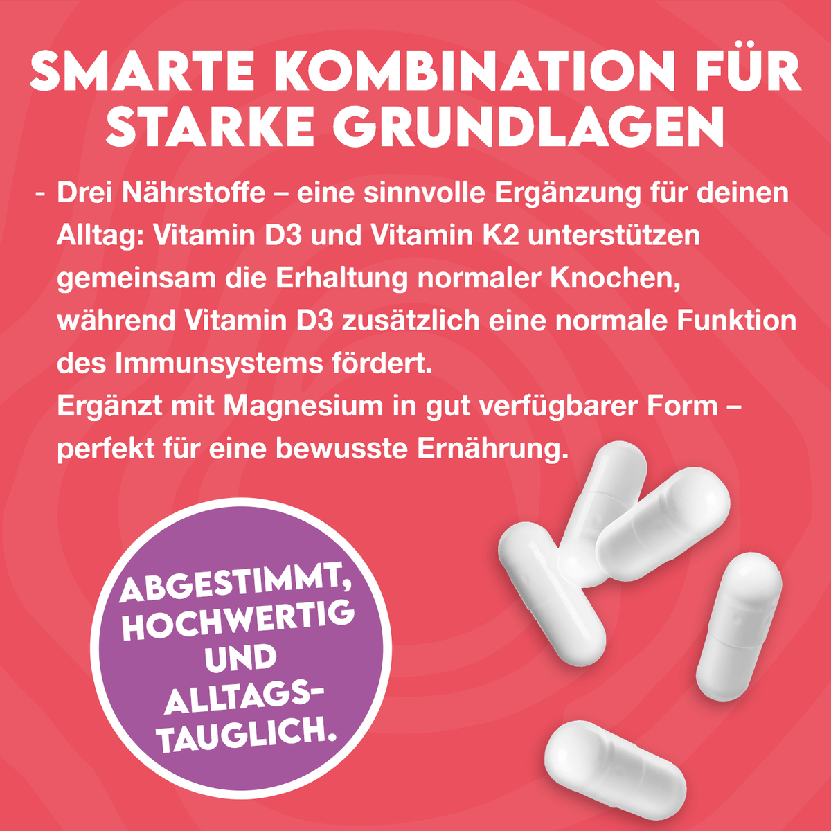 Balance aus drei Nährstoffen.