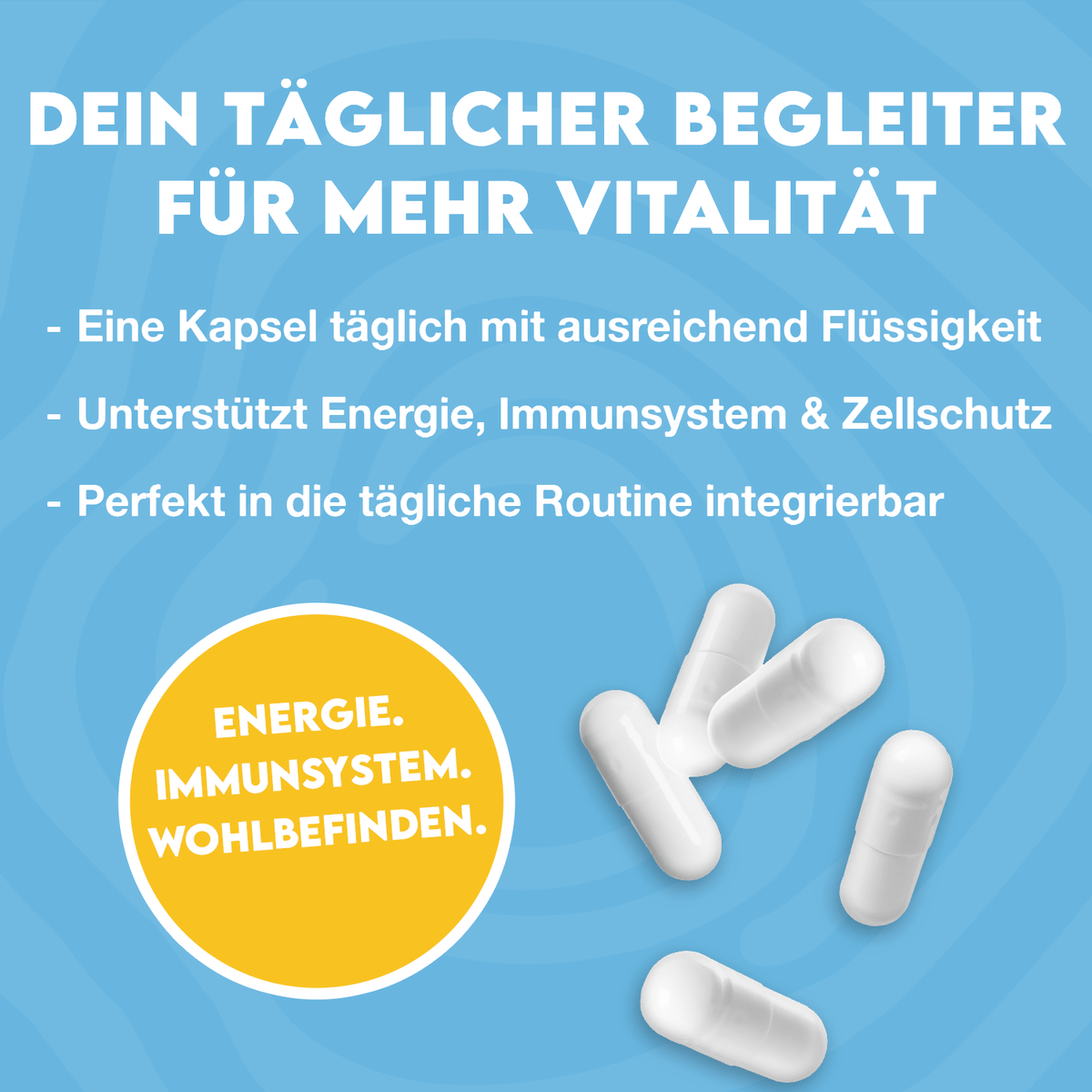 Dein tägliches Plus für Immunsystem &amp; Energie.