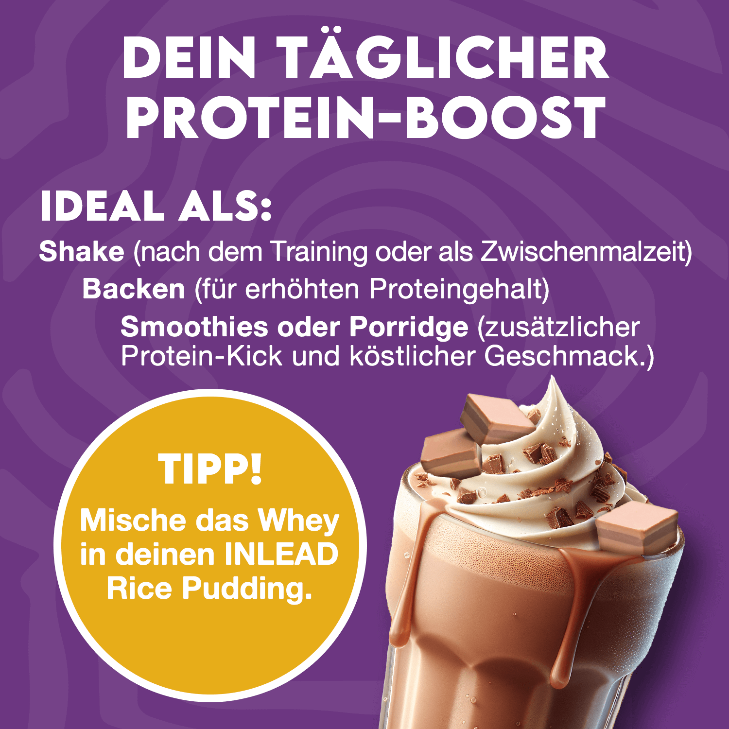 Dein Proteinmoment – cremig, lecker, effektiv.