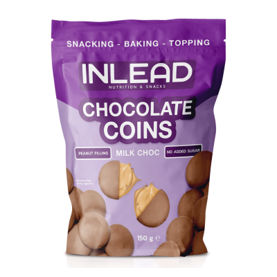 Inlead Chocolate Coins 150 g-Milk Choc  MHD 14.02.2026