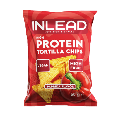 Inlead High Protein Tortilla Chips Paprika 50 g