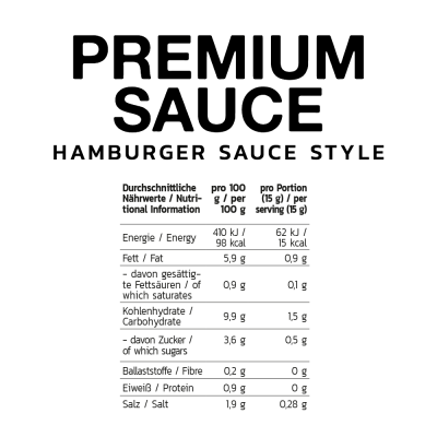 Inlead Premium Sauce - [6er Karton] 6 x 350ml Hamburger...