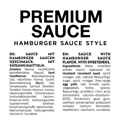 Inlead Premium Sauce - [6er Karton] 6 x 350ml Hamburger Sauce Style