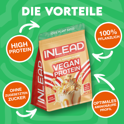 Inlead Vegan Protein 500g Nougat Pralines