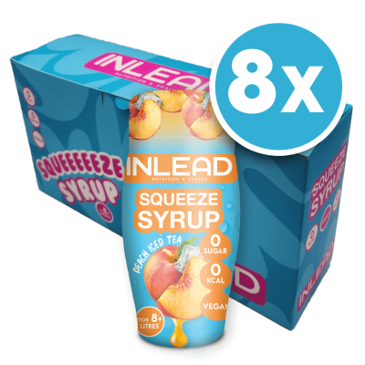 Inlead Squeeze Syrup - [8er Display] 8 x 65ml Peach Iced Tea