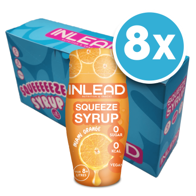 Inlead Squeeze Syrup - [8er Display] 8 x 65ml Miami Orange