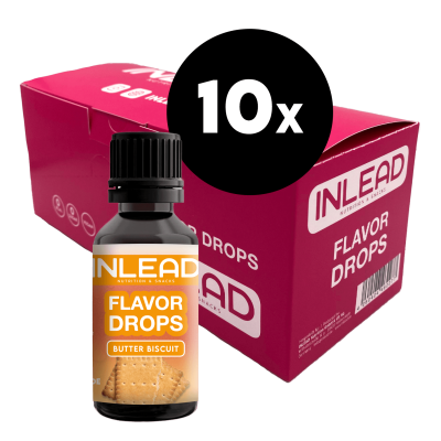 Inlead Flavor Drops [10er Karton] 10 x 30ml Butter Biscuit