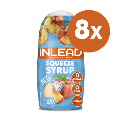 Inlead Squeeze Syrup - [8er Display] 8 x 65 ml Peach Iced...