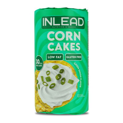 Inlead Corn Cakes 120g Green Onion Flavor
