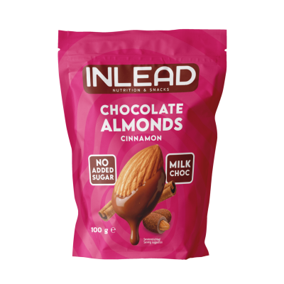 Inlead Chocolate Almonds 100 g Milk Choc Cinnamon MHD...