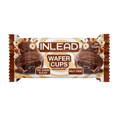 Inlead Wafer Cups 50 g Hazelnut Milk Choc