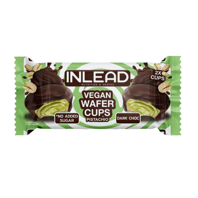 Inlead Wafer Cups 50 g Vegan Pistachio Dark Choc